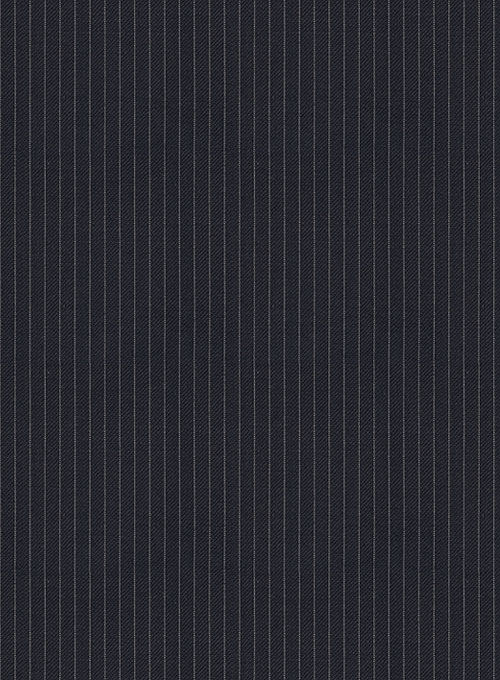 Napolean Mini Stripe Dark Blue Wool Pants - Click Image to Close