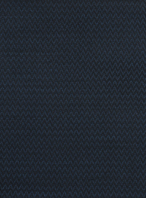 Napolean Wave Blue Black Wool Pants - Click Image to Close