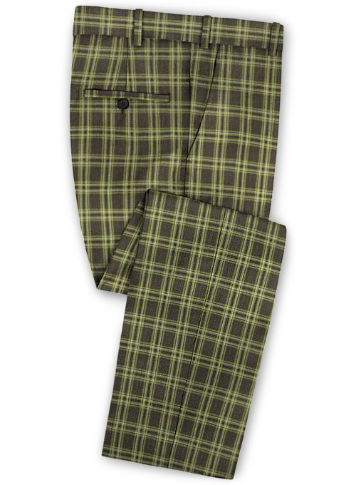 Napolean Poker Green Wool Pants