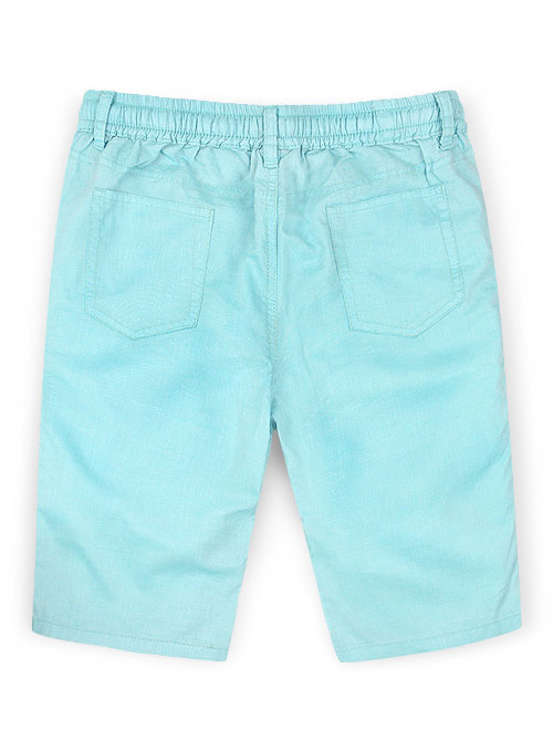 Poplene Light Blue Light Weight Shorts - Click Image to Close