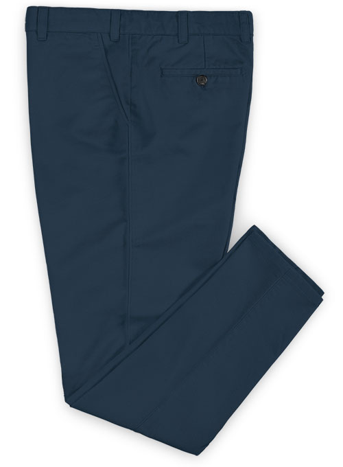 Royal Blue Stretch Chino Pants - Click Image to Close