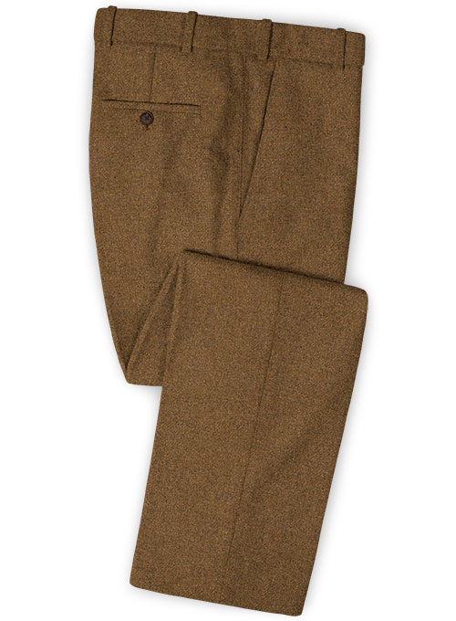 Royal Brown Heavy Tweed Pants