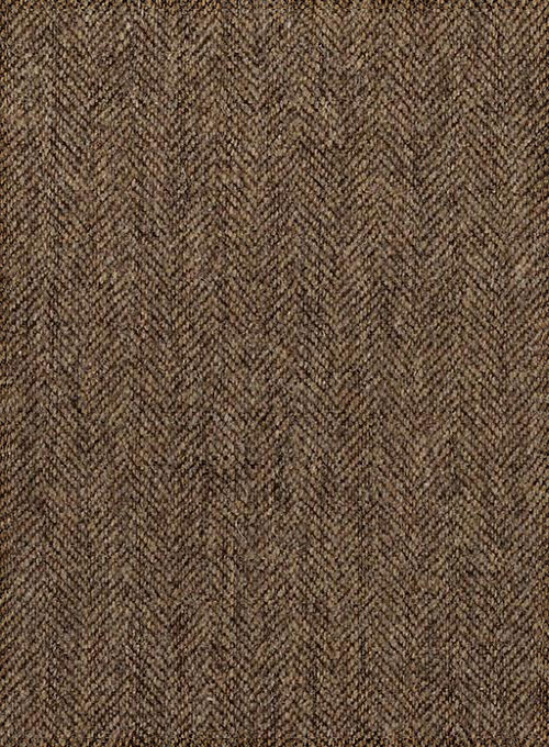 Rust Herringbone Tweed Pants