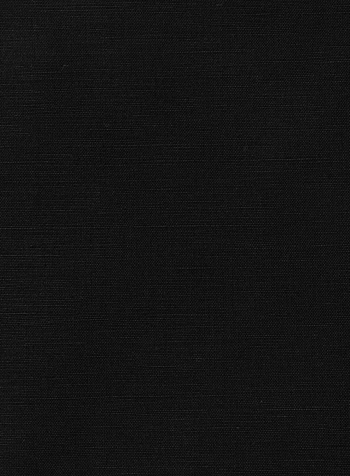 Safari Black Cotton Linen Pants - Click Image to Close