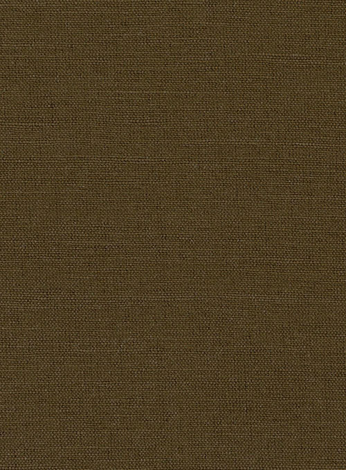 Safari Congo Brown Cotton Linen Shorts - Click Image to Close