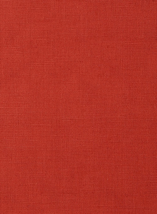 Safari Red Cotton Linen Shorts - Click Image to Close
