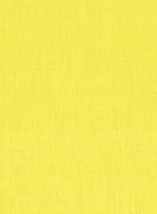 Safari Yellow Cotton Linen Shorts