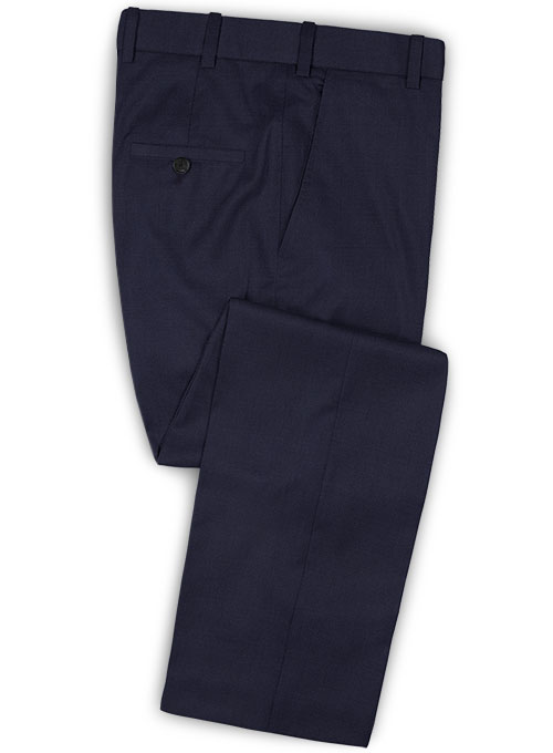 Scabal Dark Navy Wool Pants