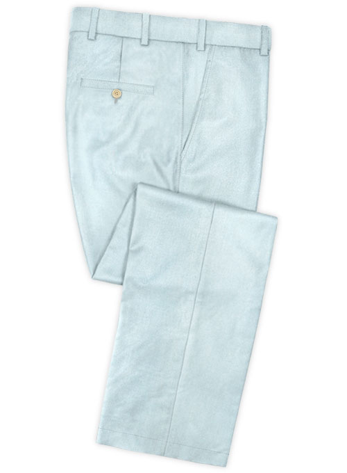 Scabal Pale Blue Wool Pants