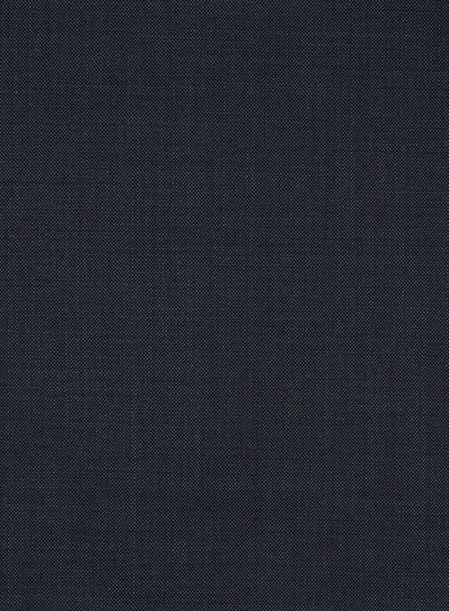 Sharkskin Blue Wool Pants - Click Image to Close