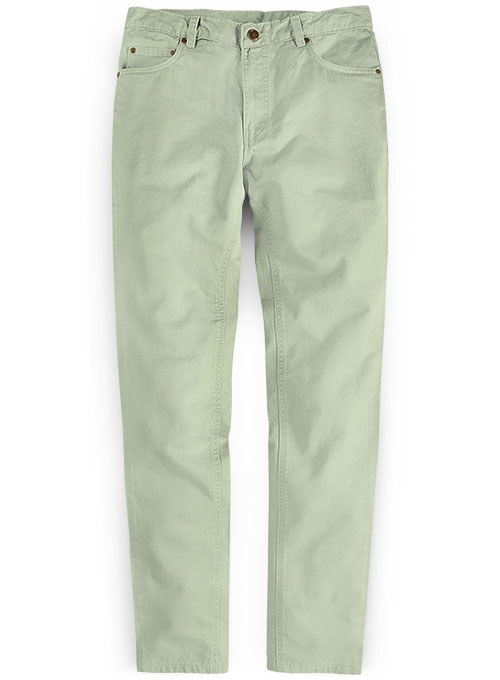 Slate Green Stretch Chino Jeans