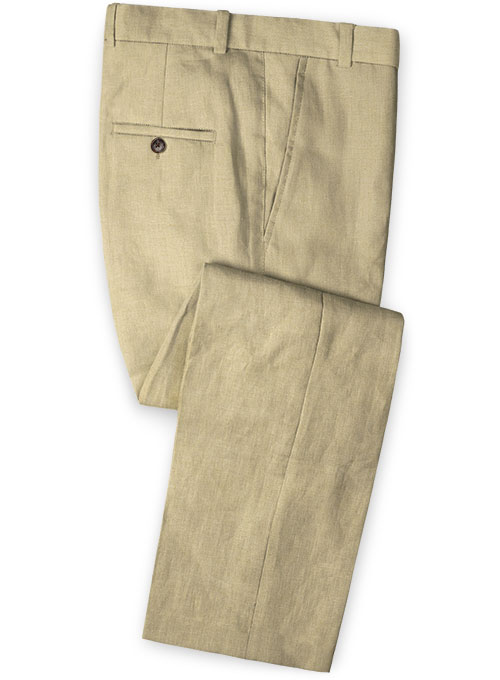 Solbiati Beige Linen Pants