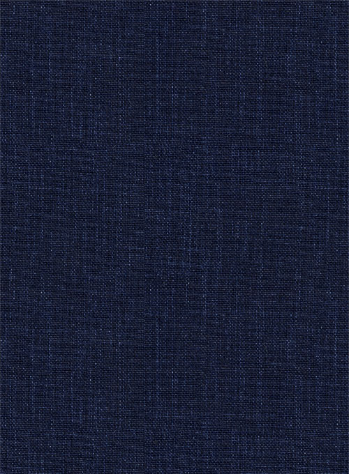 Solbiati Dark Blue Linen Pants - Click Image to Close