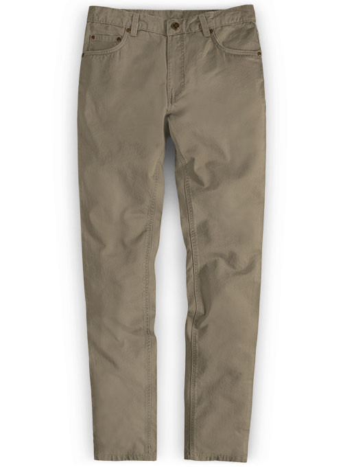 Spring Brown Stretch Chino Jeans