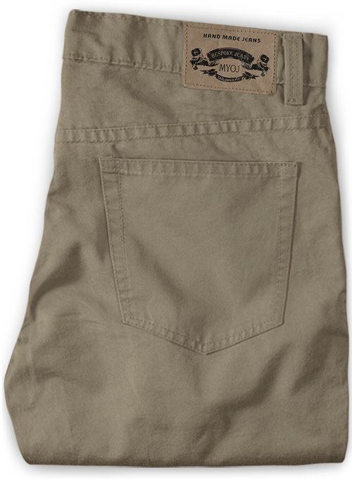Spring Brown Stretch Chino Jeans - Click Image to Close