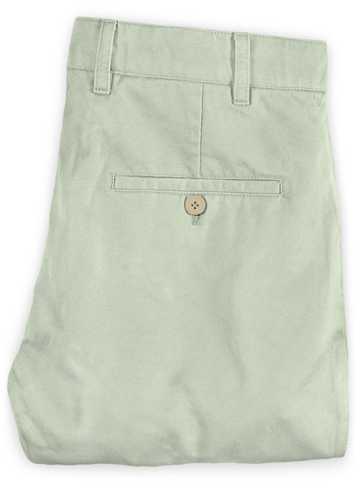 Slate Green Stretch Chino Pants - Click Image to Close