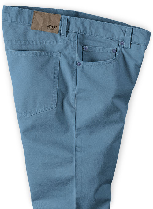 Stretch Summer Weight Saga Blue Chino Jeans