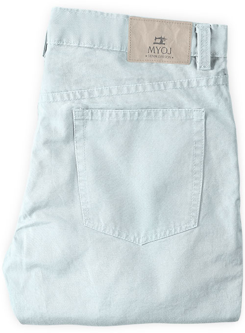 Stretch Summer Weight Sky Blue Chino Jeans