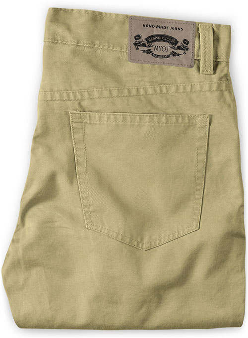 Stretch Summer Weight Khaki Chino Jeans - Click Image to Close