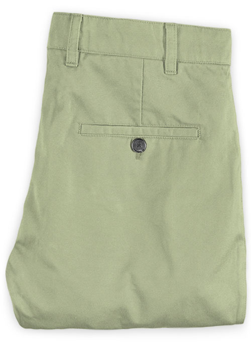 Stretch Summer Weight River Green Chino Pants - Click Image to Close