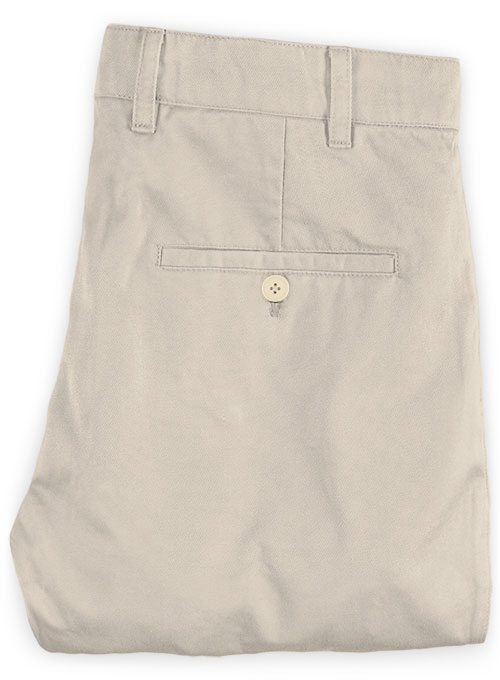 Beige Stretch Chino Pants - Click Image to Close