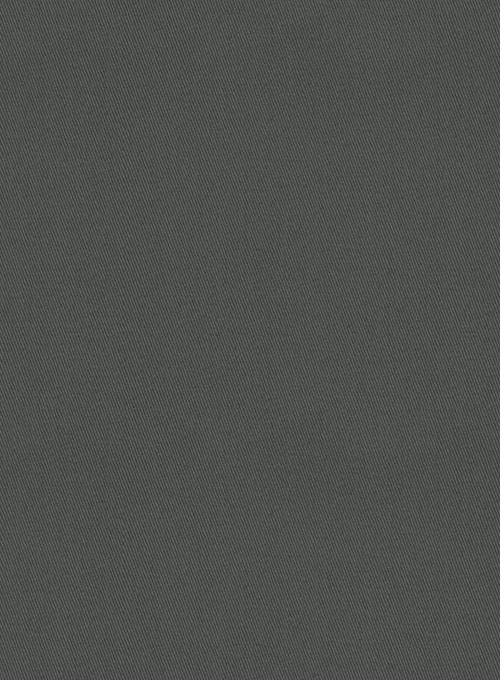 Dark Gray Stretch Chino Pants - Click Image to Close