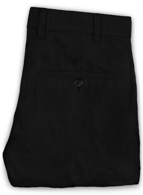 Heavy Knit Black Stretch Chino Pants - Click Image to Close