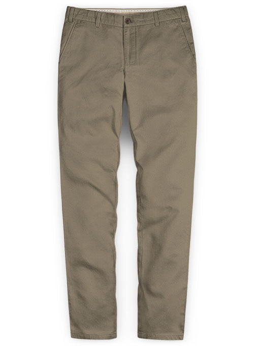 Spring Brown Stretch Chino Pants