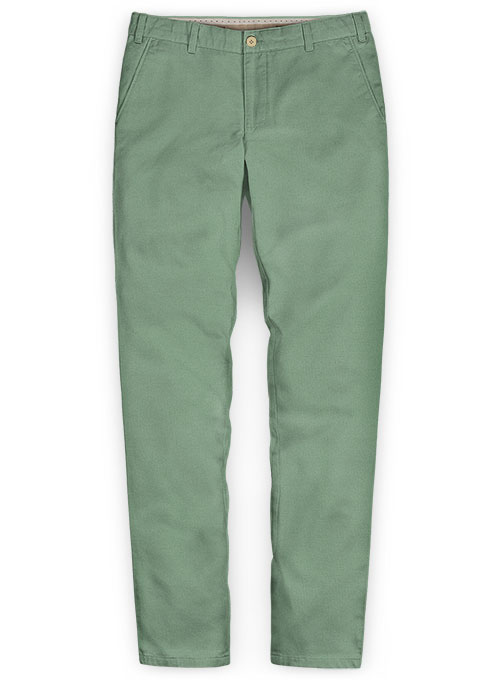 Stretch Summer Weight Spring Green Chino Pants