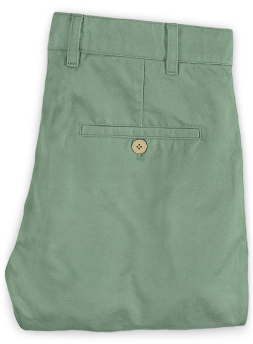 Stretch Summer Weight Spring Green Chino Pants - Click Image to Close