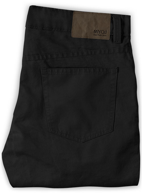 Summer Weight Black Chino Jeans - Click Image to Close