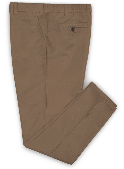 Summer Weight Irish Brown Chinos - Click Image to Close