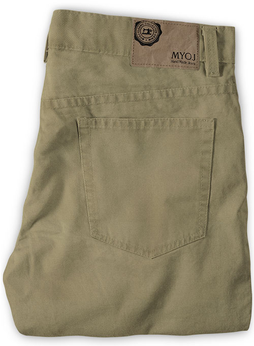 Summer Weight Stone Khaki Chino Jeans - Click Image to Close