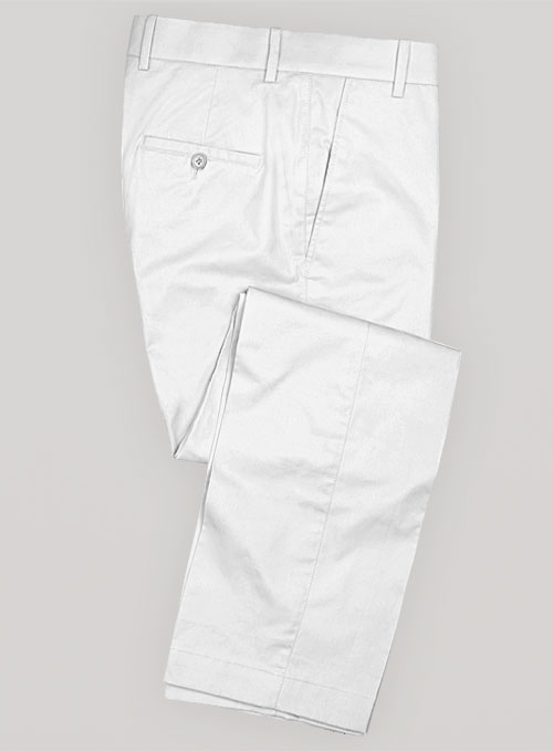 Summer Weight White Formal Chinos