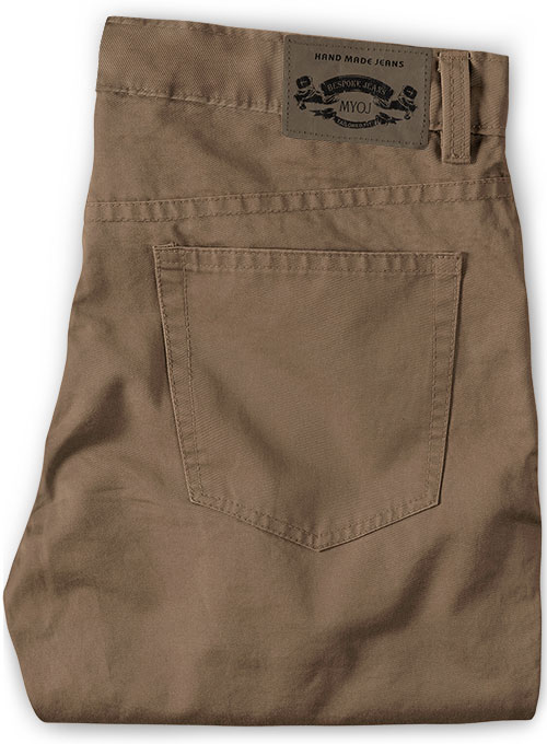 Summer Weight Irish Brown Chino Jeans - Click Image to Close