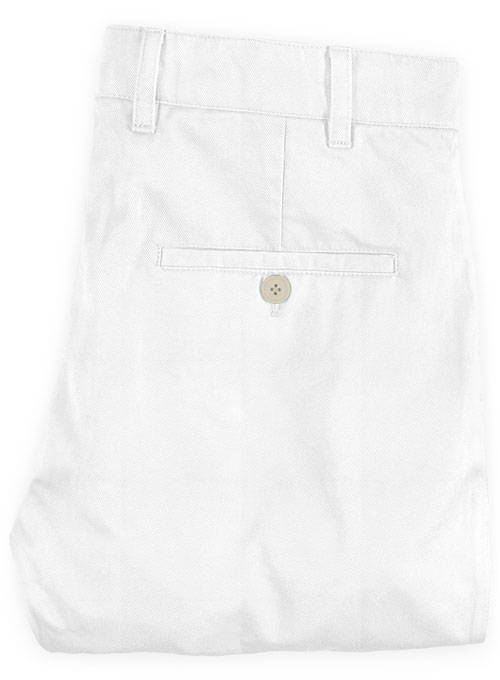 Summer Weight White Chinos - Click Image to Close