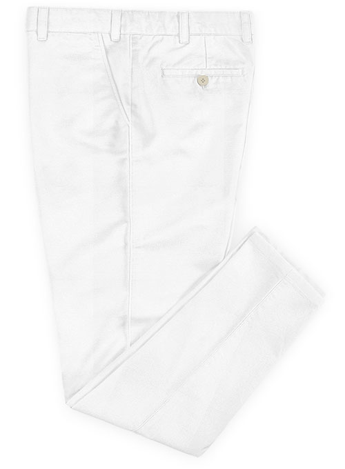 Summer Weight White Chinos - Click Image to Close