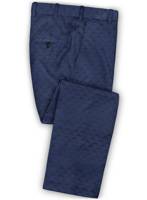 Ziata Blue Wool Pants