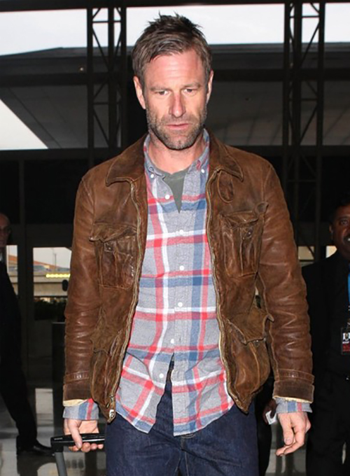 Aaron Eckhart Leather Jacket