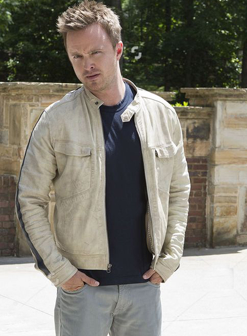 Aaron Paul Need For Speed Leather Jacket - Click Image to Close