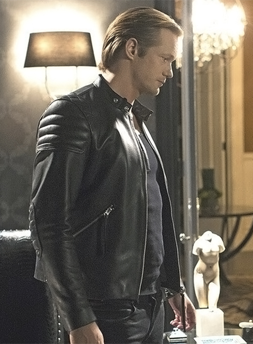 Alexander Skarsgard True Blood Leather Jacket #2 - Click Image to Close