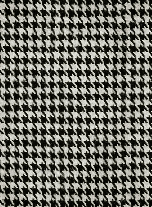 Big Houndstooth BW Tweed Jacket - Click Image to Close