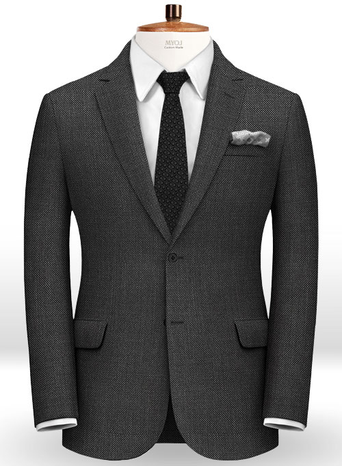 Birdseye Wool Charcoal Jacket