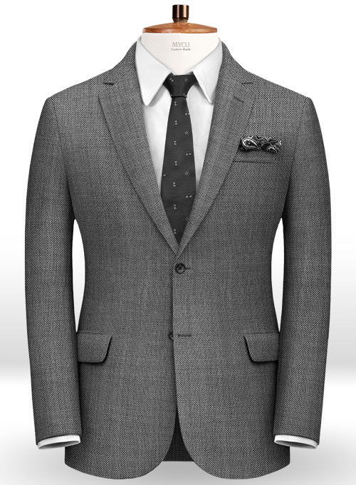 Birdseye Wool Gray Jacket