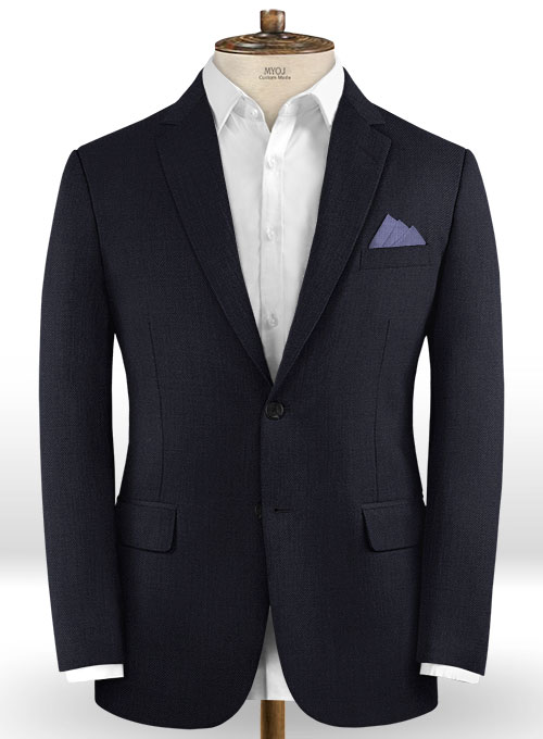 Blue Merino Wool Jacket