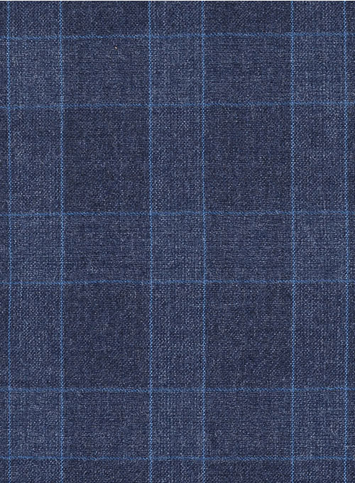 Blue Mont Checks Flannel Wool Jacket - Click Image to Close