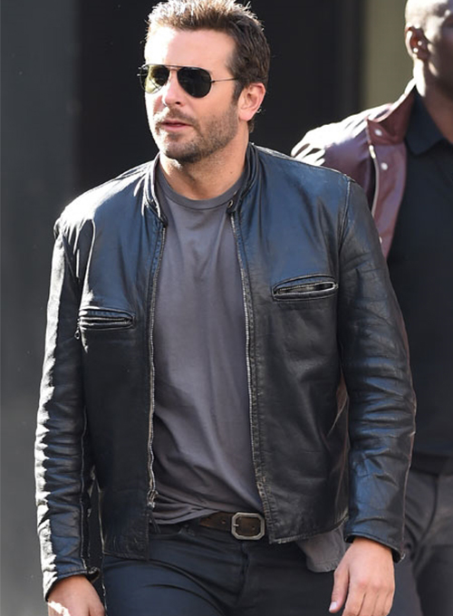 Bradley Cooper Burnt Leather Jacket - Click Image to Close