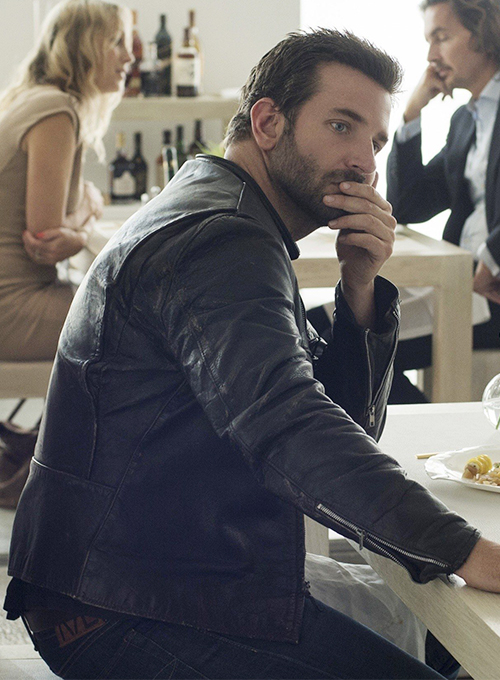 Bradley Cooper Burnt Leather Jacket - Click Image to Close