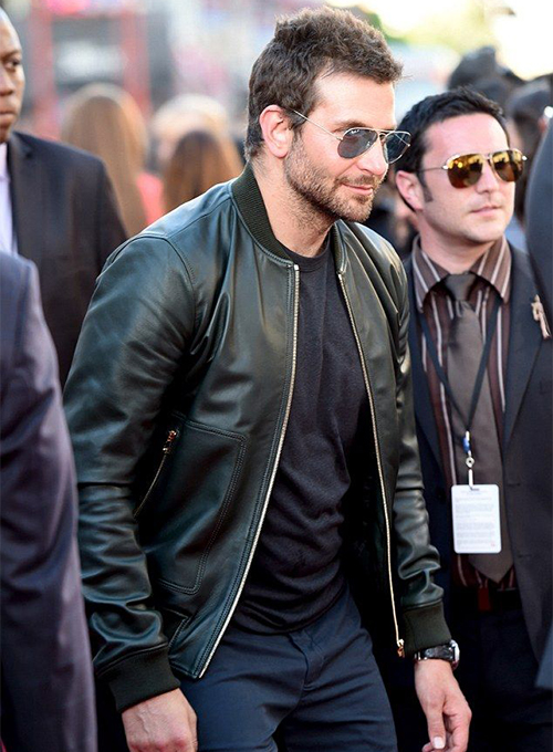 Bradley Cooper Leather Jacket # 1 - Click Image to Close