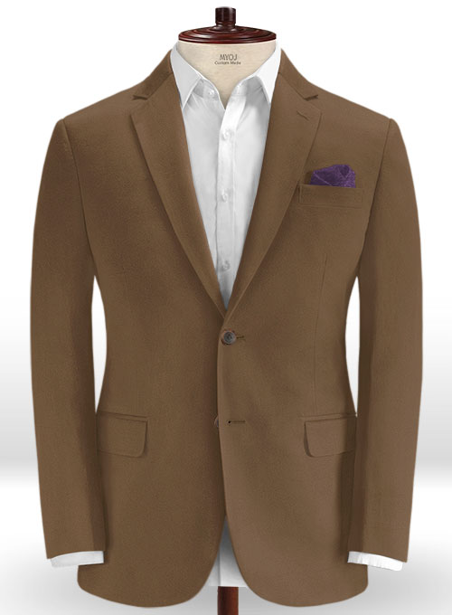 Brown Stretch Chino Jacket